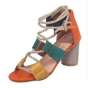 Colorful Women's Block Heel Sandals